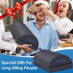 CushZone Foot Rest for Under Desk at Work Adjustable Foam for Office, Work, Gaming, Computer, Gift, Home Office Accessories Back & Hip Pain Relief (Grey) - Image 7